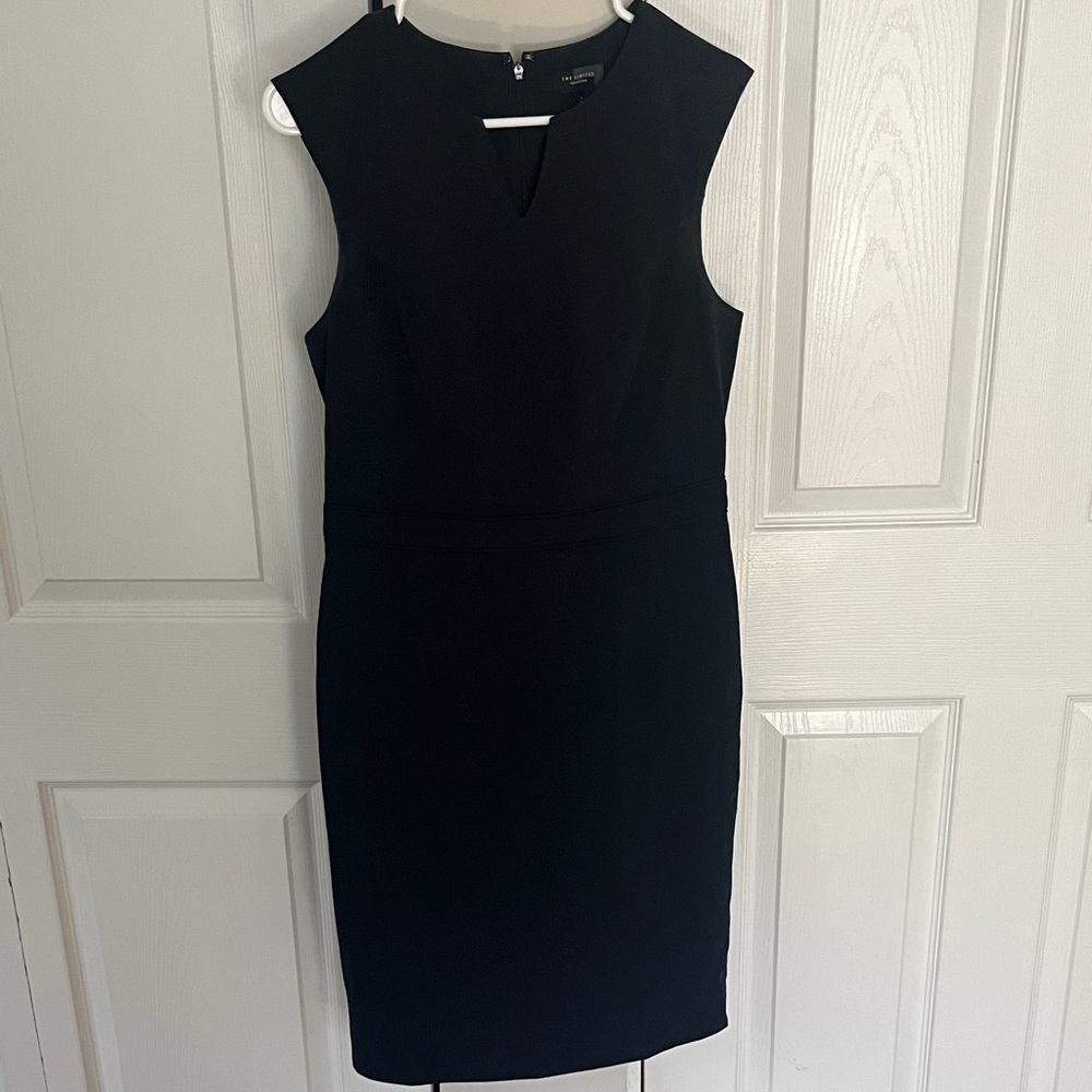 The Limited Navy Midi Dress